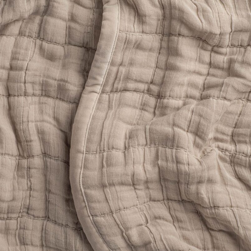 Close up shot of crane home bedding
