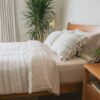 Cozy scene of a bedroom with crane home products