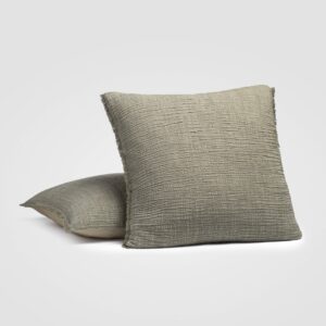 Crane home bedding posed on white background