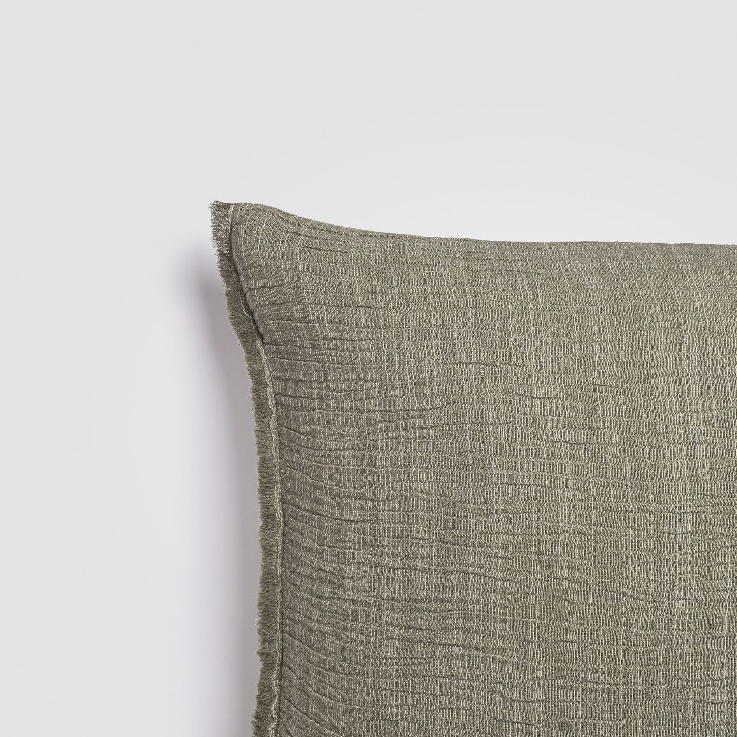 Crane home bedding posed on white background