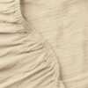 Close up of crane home bedding fabric to show detail