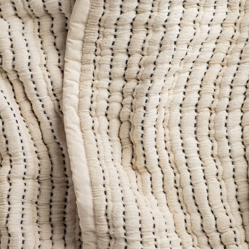 Close up shot of crane home bedding