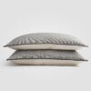 Crane home bedding posed on white background