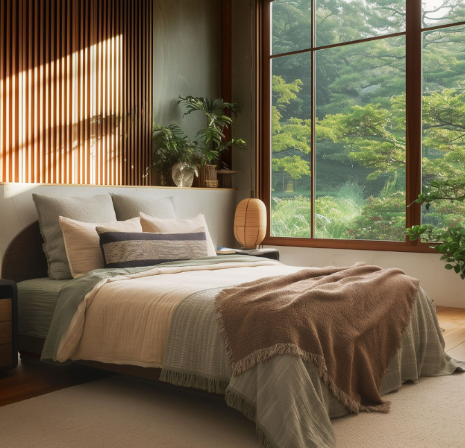 Image of a Zen collection bed set